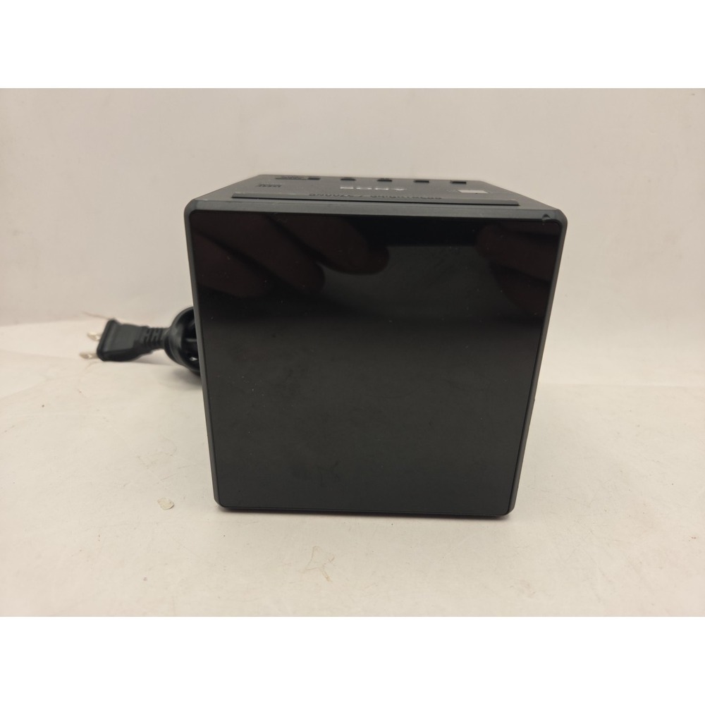 Sony ICF-C1 Cube Alarm Clock AM/FM Radio - Black - Great Shape, Tested Working!